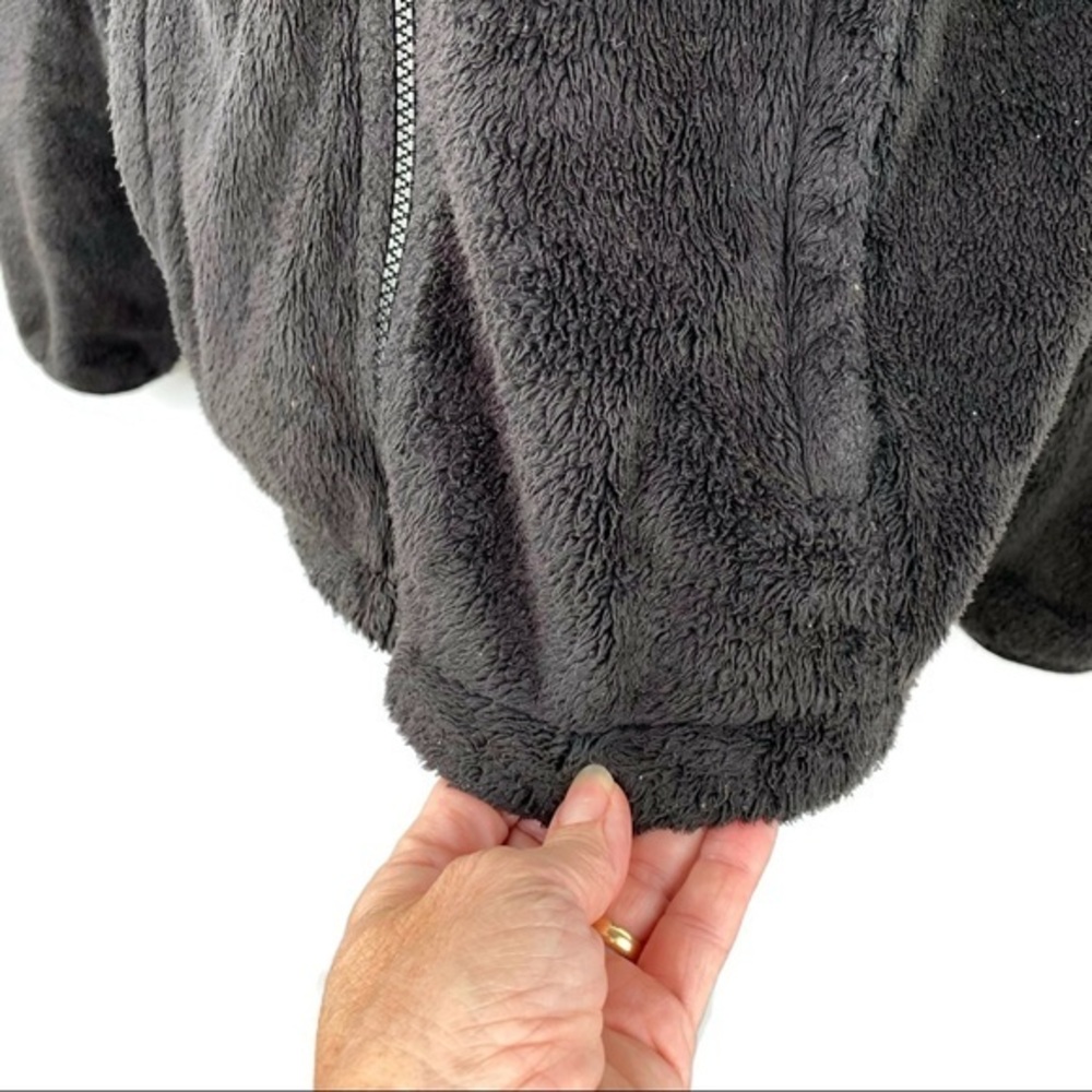 The North Face Black Fuzzy Fleece Jacket Medium - Picture 5 of 8